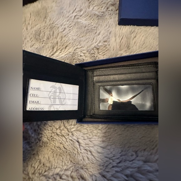 NWT - ROYCE BLACK LEATHER RFID BLOCKING SLIM BIFOLD WALLET - Picture 6 of 6